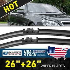 New Windshield Wiper Blades 26"+ 26" Wiper Replacement Top Quality All Season