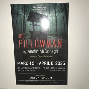 The Pillowman Martin Mcdonagh Flyer 5 time Tony Best Play Nominee 2005 RARE