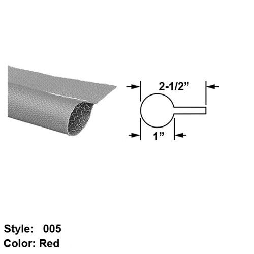 Molten Metal Splash Resistant Flange Mount Rope Edge Seal O´all Wd. 2-1/2