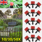 10-50X Garden Hose Irrigation Sprinklers Micro Drippers Emitter Drip Head Adjust