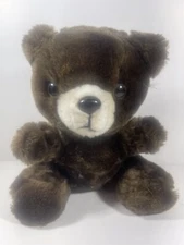 Vintage Norman Industries Brown Bear Plush Toy - Korea Made - 8” Tall