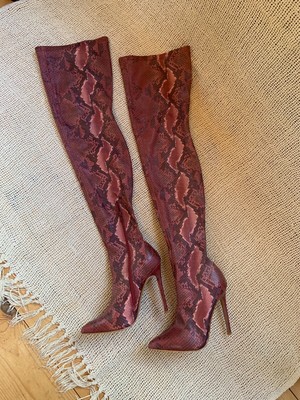 pretty little thing snake boots