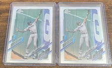 Lewis Brinson 2021 Topps Chrome Refractor #42 Miami Marlins Lot (2)