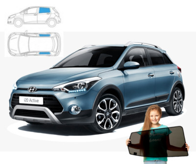 Set Car Shades (achterportieren) Hyundai i20 5 deurs 2015