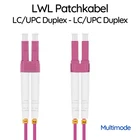 Fiber Patch Cable LC LC Duplex Male OM4 Multimode Fiber Optic Cable 0.5m - 30m