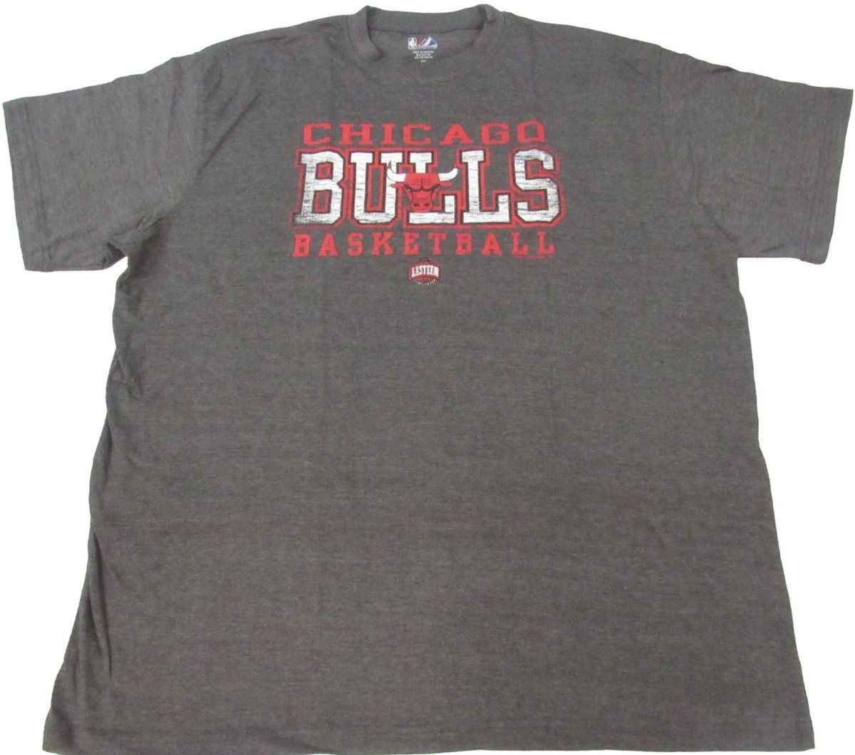 えが New Chicago Bulls Mens Sizes 2XL-3XL-4XL-5XL-Tall Gray Majestic