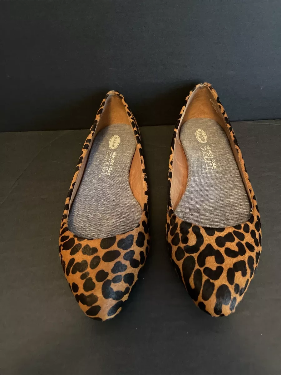 Dr scholl's leopard 2025 print flats