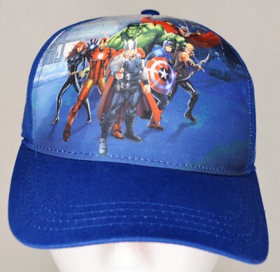 AVENGERS ASSEMBLE CAP TRUCKER HAT HOOK & LOOP BACK NEW WITH TAGS