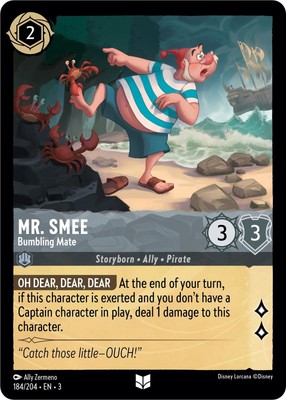 Mr. Smee - Bumbling Mate (184/204) [Into the Inklands] Lightly Played