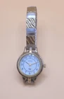 Vintage Carriage Timex Watch Women Round White Dial Gold Tone Indiglo UNTESTED