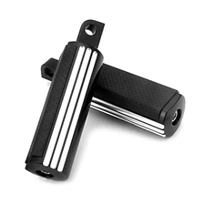 CNC Cut Defiance Passenger Footpegs For Harley Softail Touring Street Road Dyna