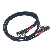 -061 Right Angle RCA to Right Angle RCA Cable Male-to-Male RCA Audio Cable 2P...