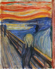 The Scream by Edvard Munch, in various sizes, Giclee Canvas Print