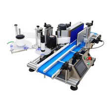 Automatic Round Bottle Labeling Machine with Desktop Conveyor 110V Touch Screen