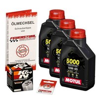 Honda Nt 650 V Deauville (RC47) 98-05, Motul 10W40 ÖL + K&N Chrom ÖLfilter Set