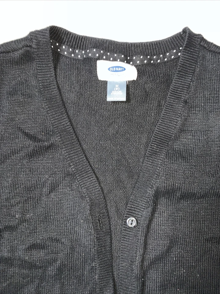 Usado - Cárdigan Antiguo Azul Marino Botón Frontal Niñas (Talla M/8) Foto 4 de 4