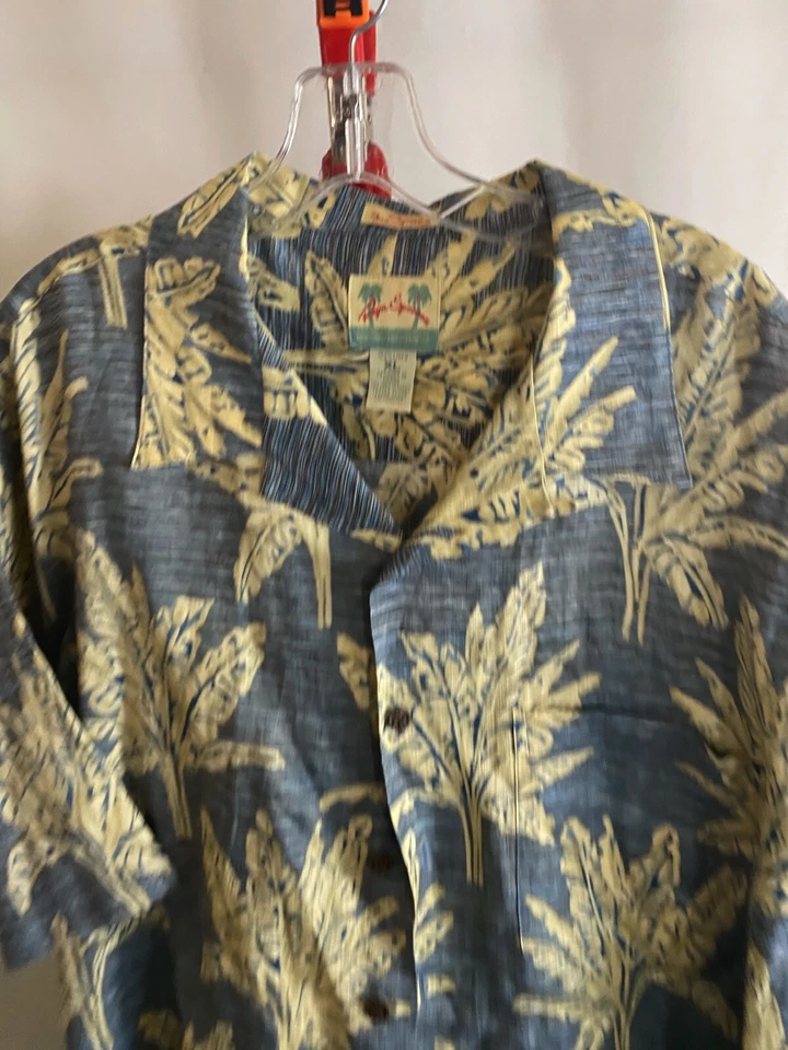CAMISA ABOTONADA MANGA CORTA 100% Lino Floral Reyn Spooner Regency XL Foto 4 de 4
