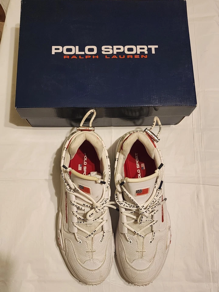 Polo deportivo Ralph Lauren PS200-SK-LTL blanco para hombre talla 8,5 Foto 2 de 4