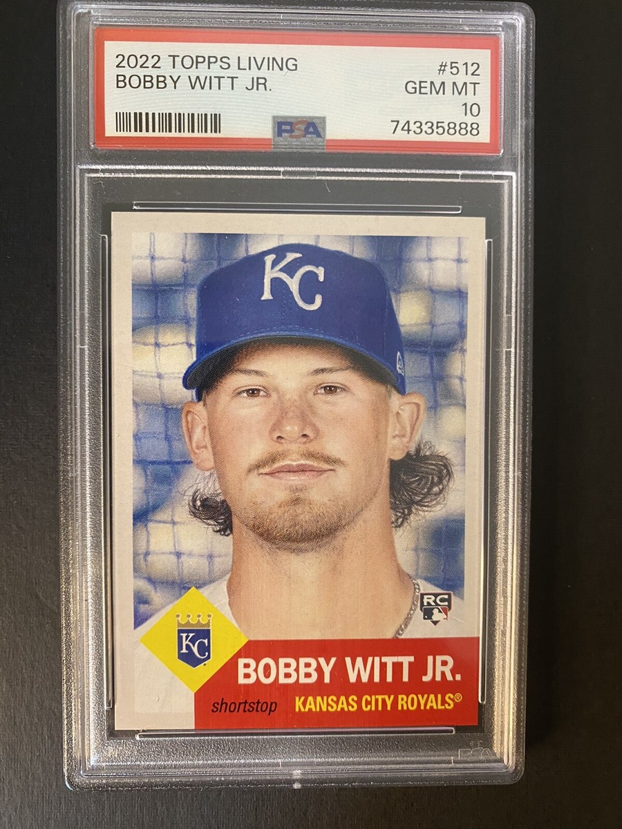 2022 Topps Living Set Bobby Witt Jr. PSA 10 Gem Mint Rookie RC 