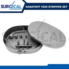 NABATOFF Vein Stripper Set Medical Surgical Instruments Stainless German Grade