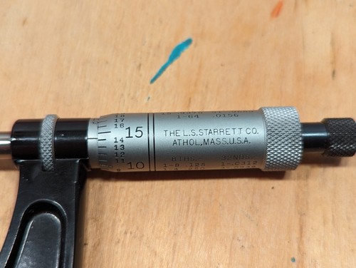 Makellos Starrett Nr. T436RL Bügelmessschraube außen 4" 0,0001" Box + Papiere - Bild 10 von 13