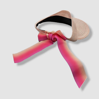 Eugenia Kim Ricky Hat Visor Pink Eugenia Kim Ricky Visor Pale Pink One Size NWT Hemp Blend | eBay main image 2