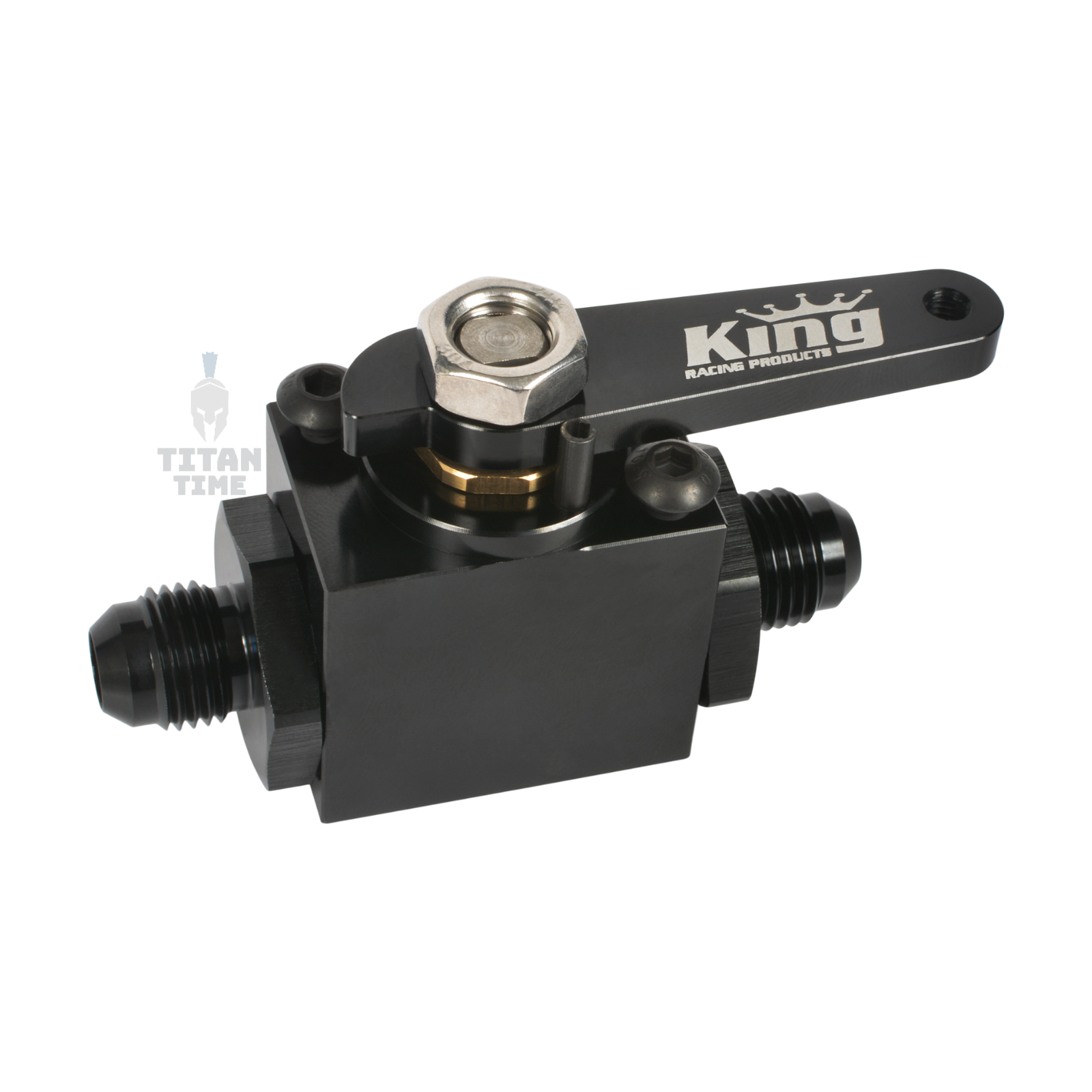 KING RACING PRODUCTS KRP4500 Fuel Shut Off Valve Inline 6AN Inlet