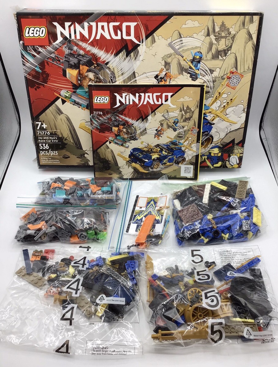 LEGO NINJAGO Jay and Nya's Race Car EVO 71776 - Open Complete