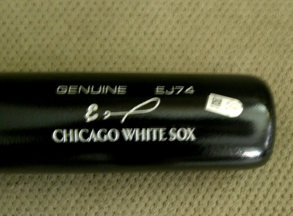 Eloy Jimenez modelo de jogo autografado Louisville Slugger Bat mlb e fanáticos autênticos - Imagem 3 de 4