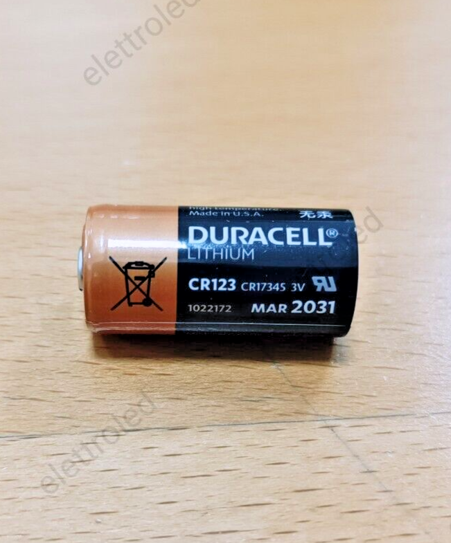 Batteria Al Litio DURACELL CR123A | 3V Ad Alta Potenza | Confezione Da 1 | Per Telecamere E Torce - Foto 2
