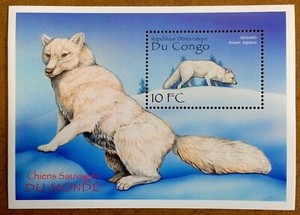 VINTAGE CLASSICS - Congo 2000 - Arctic Fox - Souvenir Sheet - MNH