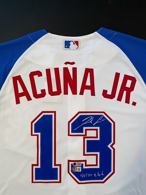 Nike Red Braves Acuna Jersey Ronald Acuna Jr Atlanta Braves Mens