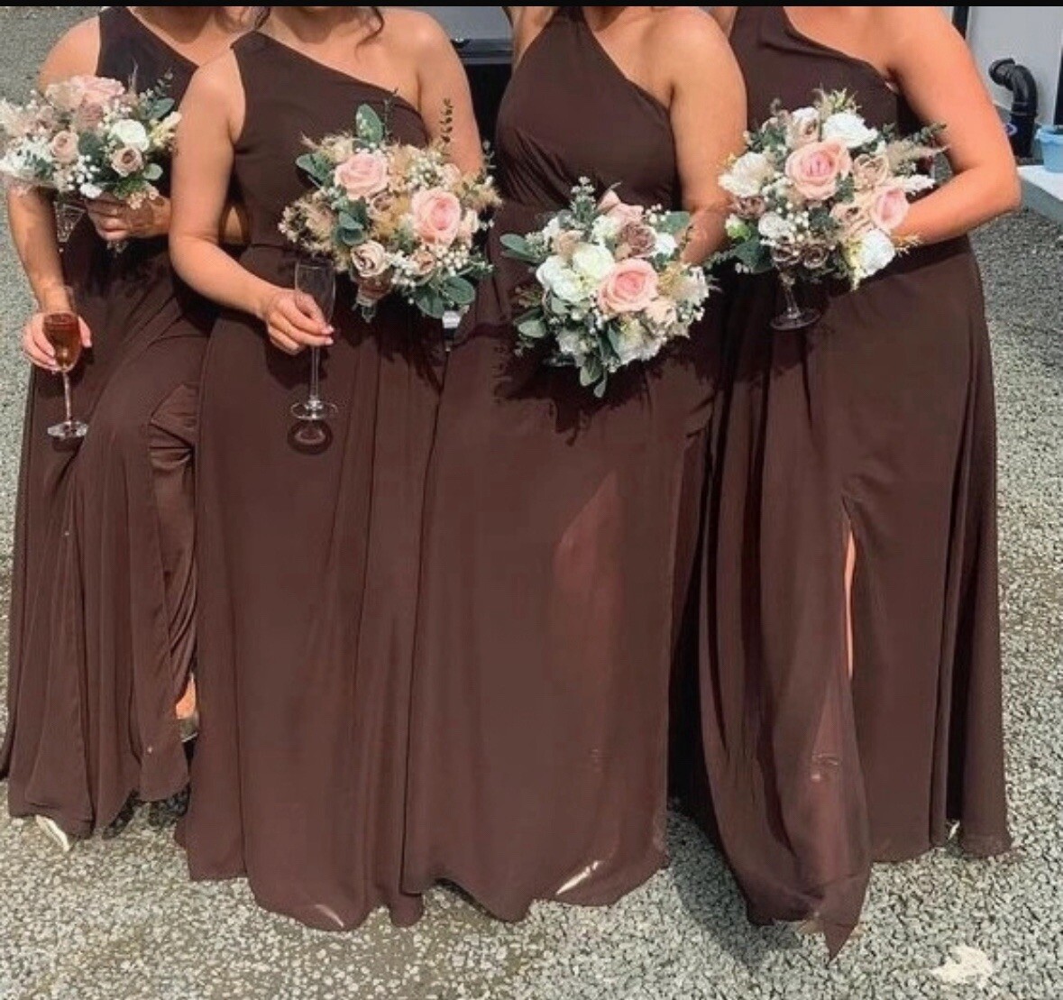 Brown Bridesmaids Gowns — free download