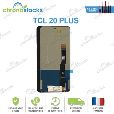 Écran LCD + Vitre Tactile De Remplacement Pour TCL 40 SE - Taille 6,75 Pouces, Couleur Noire - Neuf, Marque Visiodirect, Compatible TCL