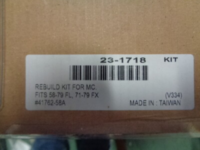 NOS V-Twin Brand Harley Davidson Rear Master cylinder Rebuild Kit