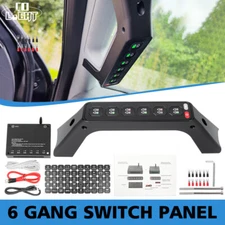 Grab Handle Switch Panel For Ford F150 6 Gang Wireless Light Control System 12V