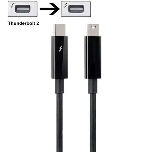 Câble Thunderbolt 2 vers Thunderbolt 2 0,5 m 20 Gbit/s pour Apple MacBook Air/Pro/iMac - Photo 3/7