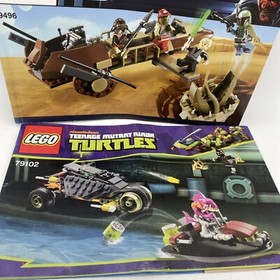 2 LEGO instruction Manuals Only Star Wars 9496 Desert Skiff & TMNT 79102 Bike