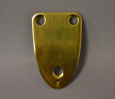 1980s Schecter USA / Neck Plate 3-Bolt Brass NOS