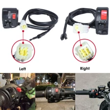 7/8" Motorcycle Handlebar Horn Button Turn Signal Fog Light Controller Switch
