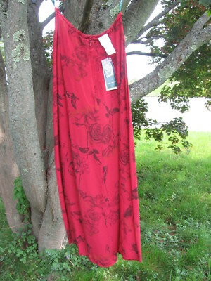 Laura Ashley Ruby Floral Tonal Silk Lined Skirt NWR Size 8 
