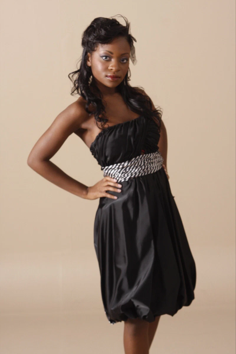 Black knee length evening hot sale dresses