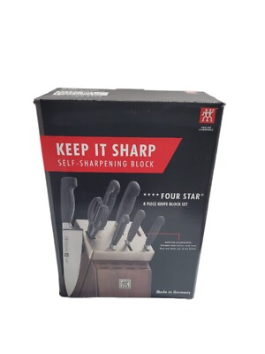 ZWILLING Four Star 8-pc Self-Sharpening Knife Block Set