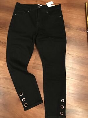 Ann Taylor LOFT NWT Woman s Black 30/10P Capri Ankle Pants Jeans NWT NEW Skinny