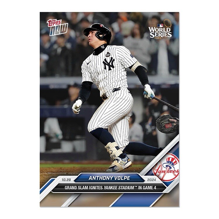Anthony Volpe World Series Grand Slam - 2024 MLB Topps NOW Card