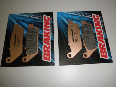 BRAKING 2 PAIRS FRONT BRAKE PADS for TRIUMPH 800 TIGER XC X ABS 2015