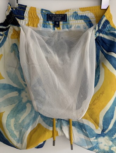 Vilebrequin Turtle Swimming Shorts Yellow Blue Floral Ultra Light Small - Picture 14 of 14
