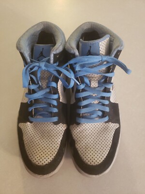 RARE. Air Jordan Alpha 1 While/Black, University Blue 392813  display picture 2