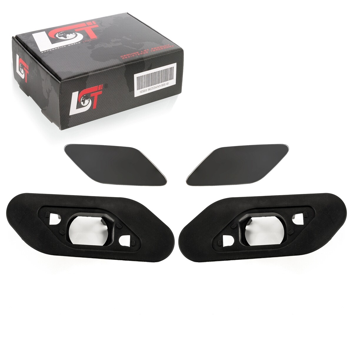 2x Cover with Bracket Headlight Cleaning for VW Scirocco 137 2008-2014