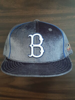 Brooklyn Dodgers American Needle Fitted Hat Size 7 1/2 Velour Cap MLB Side Patch